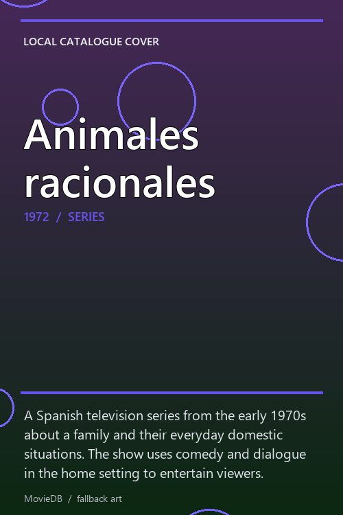 Animales racionales poster