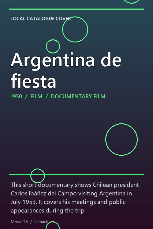 Argentina de fiesta poster