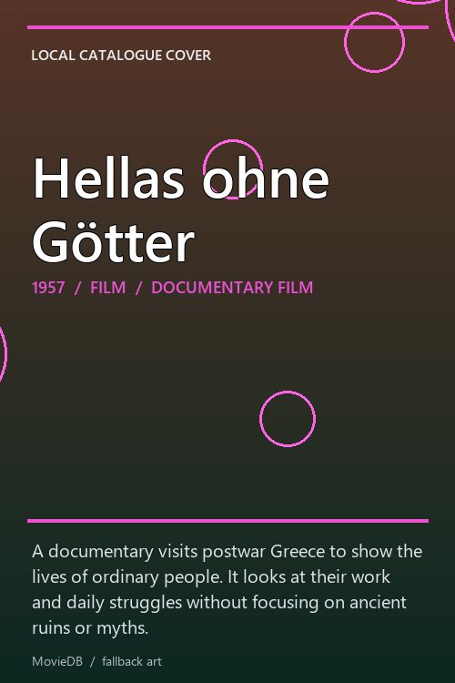 Hellas ohne Götter poster
