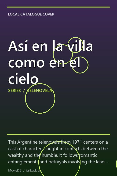 Así en la villa como en el cielo poster