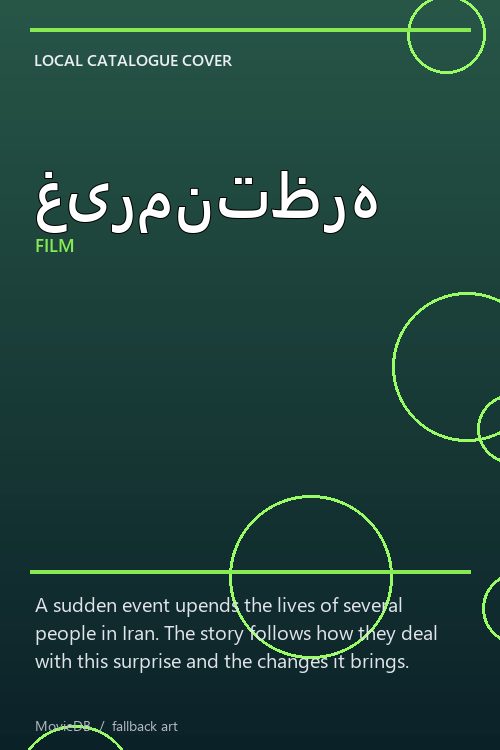 غیرمنتظره poster