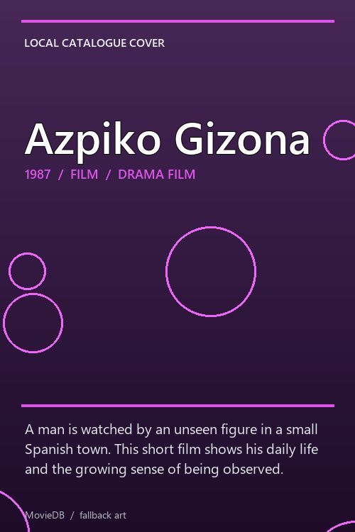 Azpiko Gizona poster