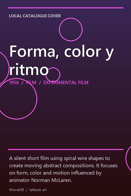 Forma, color y ritmo poster
