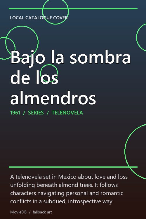 Bajo la sombra de los almendros poster
