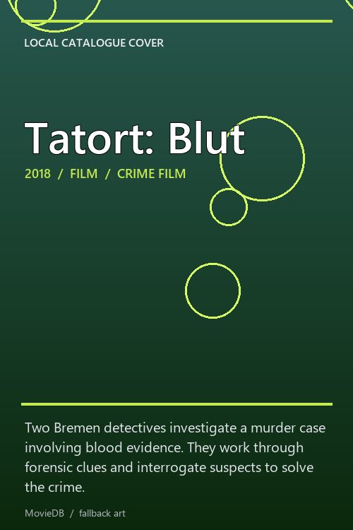 Tatort: Blut poster