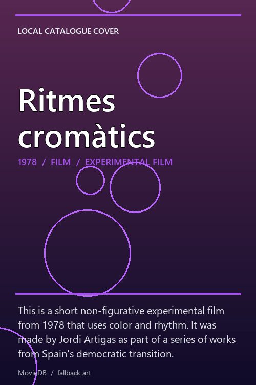 Ritmes cromàtics poster