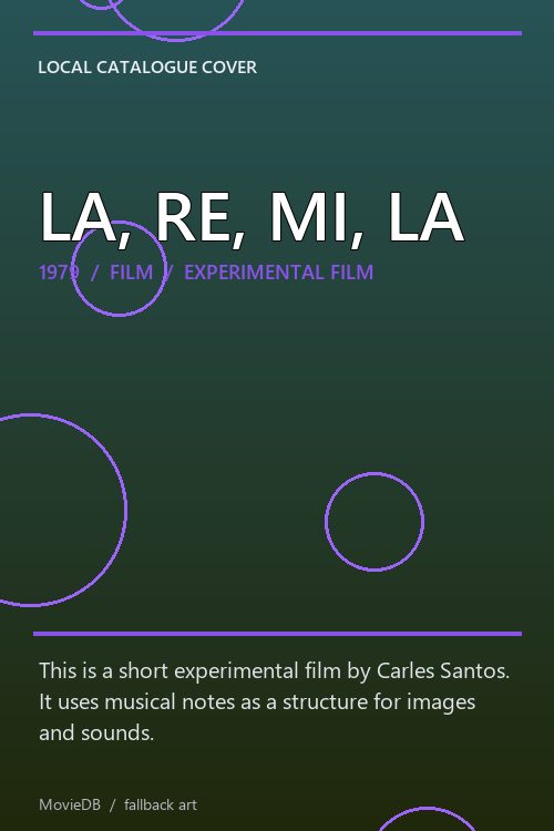 LA, RE, MI, LA poster