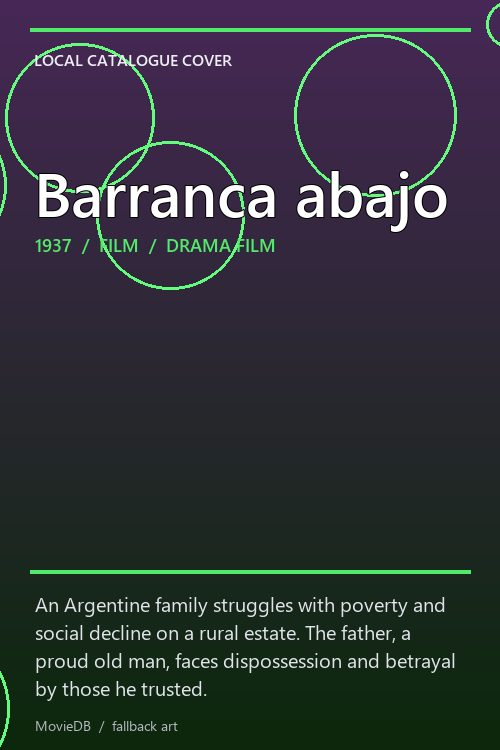 Barranca abajo poster