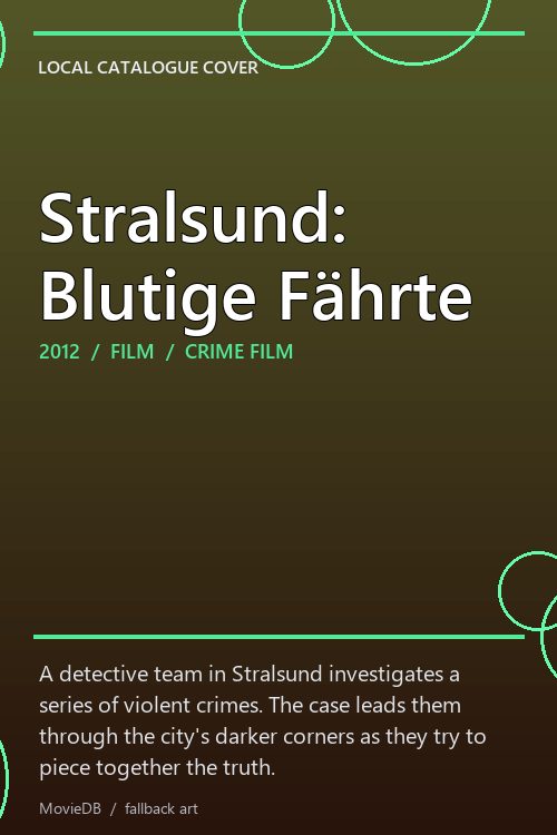 Stralsund: Blutige Fährte poster