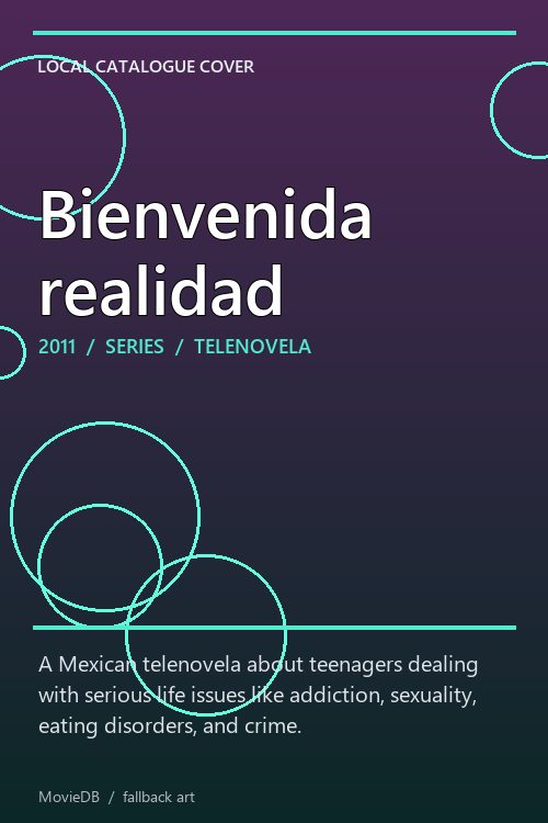 Bienvenida realidad poster