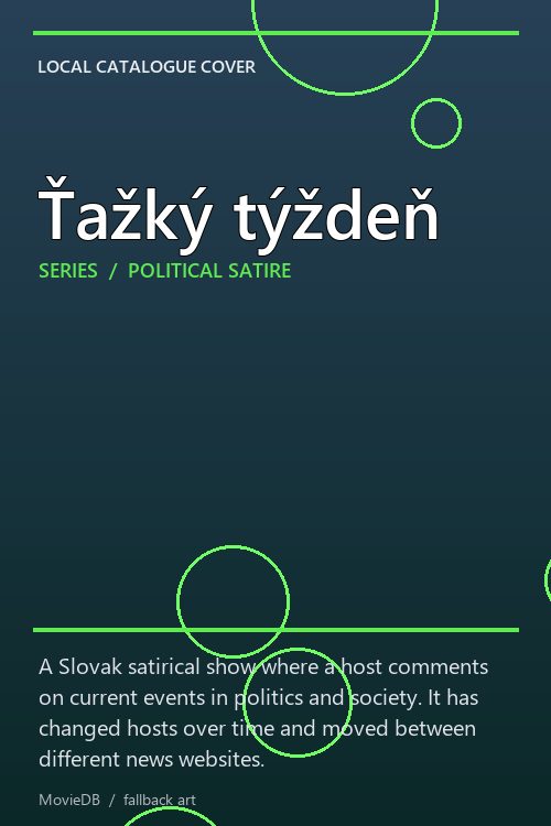 Ťažký týždeň poster