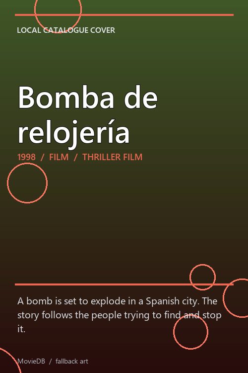 Bomba de relojería poster