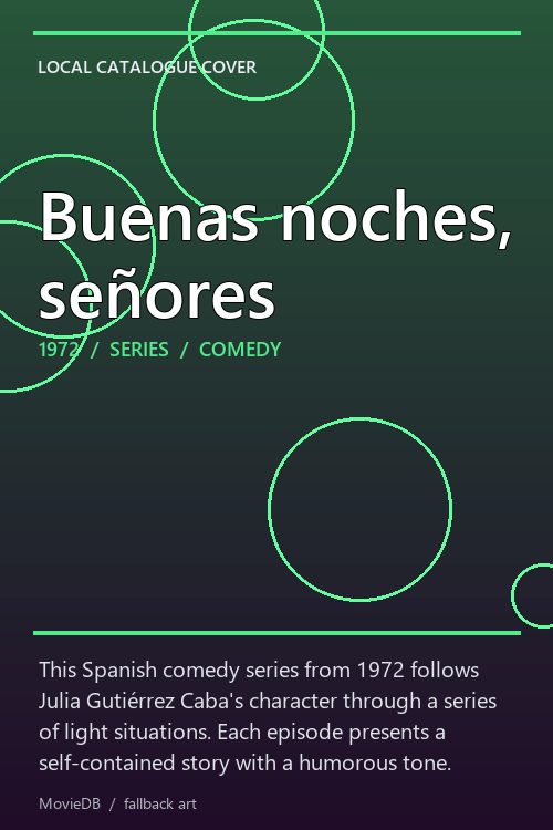 Buenas noches, señores poster