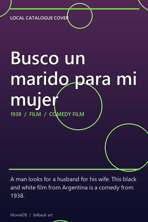 Busco un marido para mi mujer poster