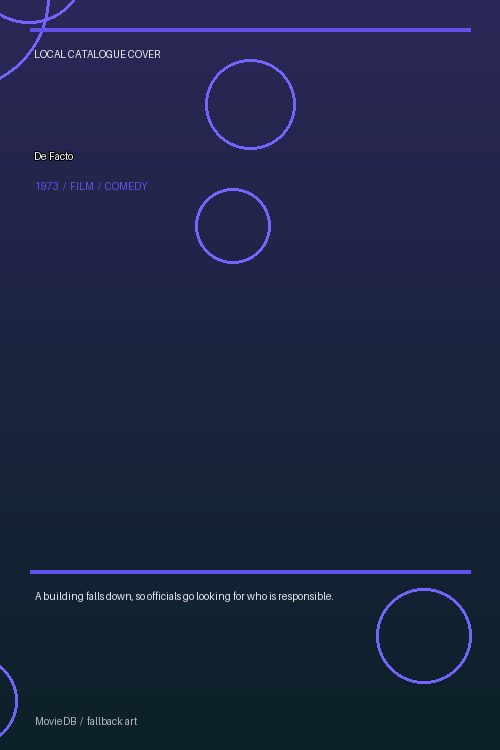 De Facto poster
