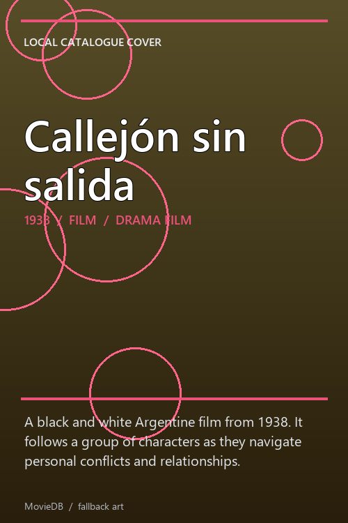 Callejón sin salida poster