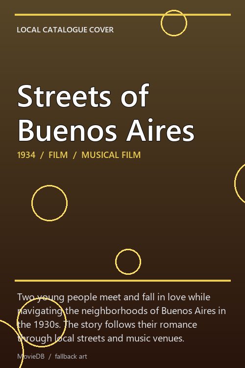 Streets of Buenos Aires poster