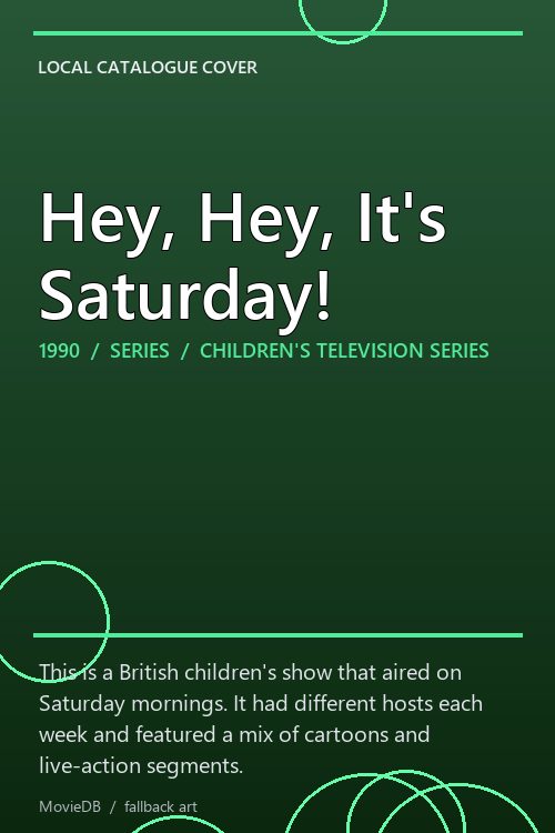Hey, Hey, It's Saturday! poster