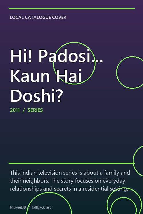 Hi! Padosi... Kaun Hai Doshi? poster