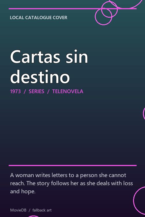 Cartas sin destino poster