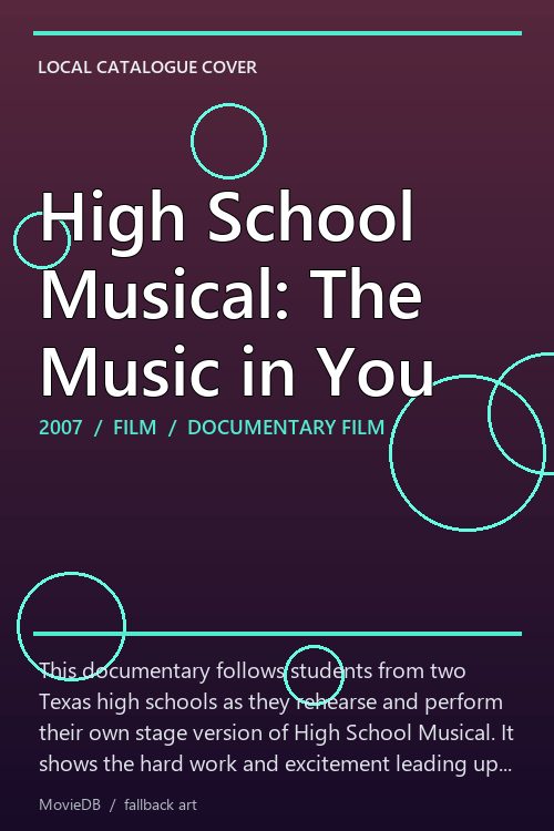 High School Musical: The Music in You poster