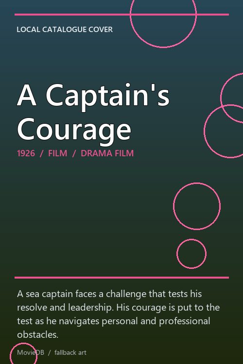 A Captain's Courage poster