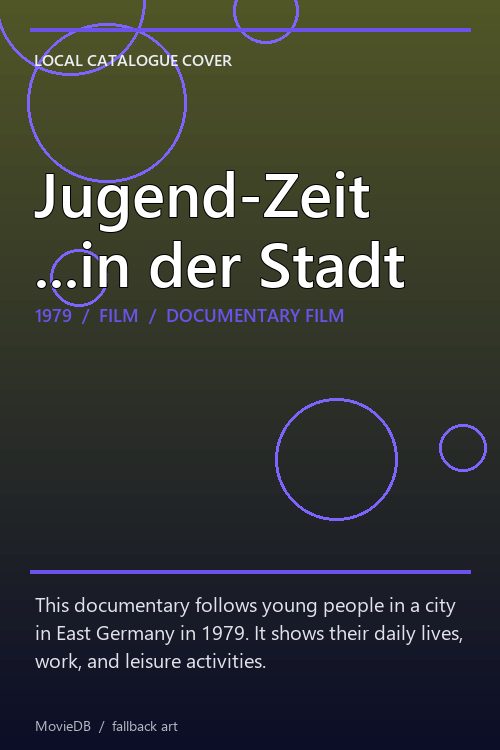 Jugend-Zeit ...in der Stadt poster