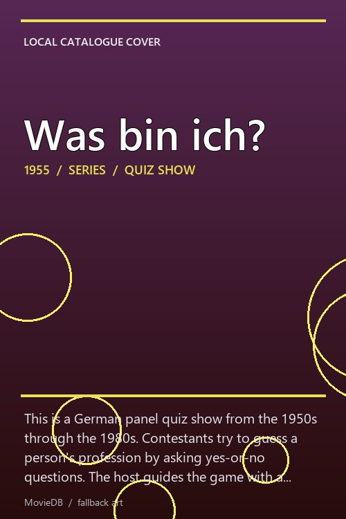 Was bin ich? poster