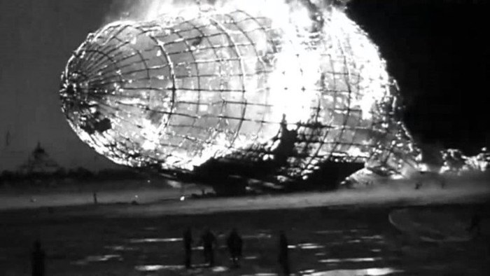 Hindenburg disaster newsreel footage poster
