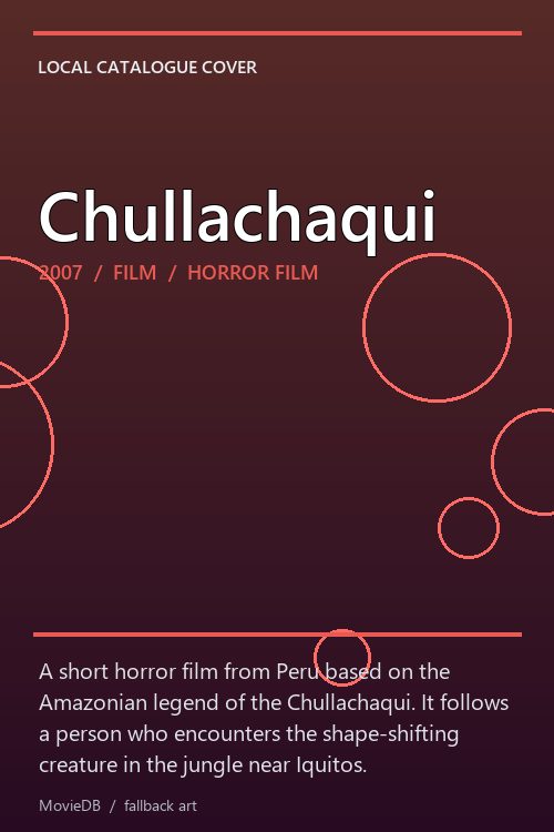 Chullachaqui poster