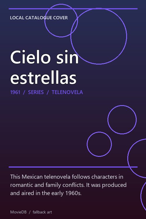 Cielo sin estrellas poster