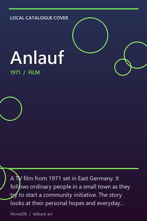 Anlauf poster