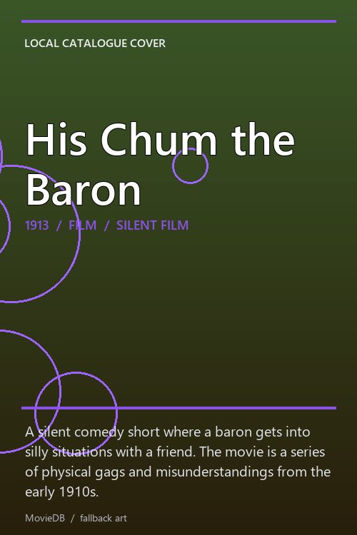 His Chum the Baron poster