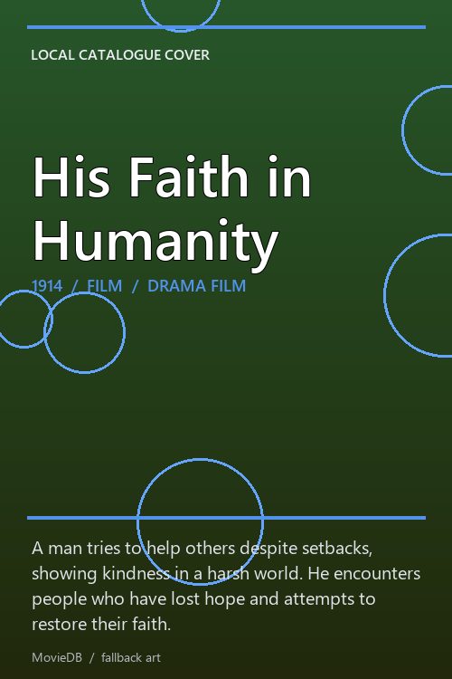 His Faith in Humanity poster