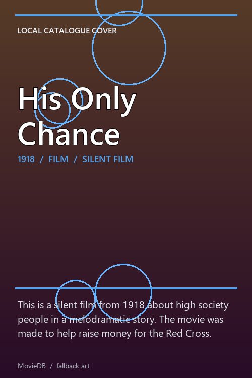 His Only Chance poster