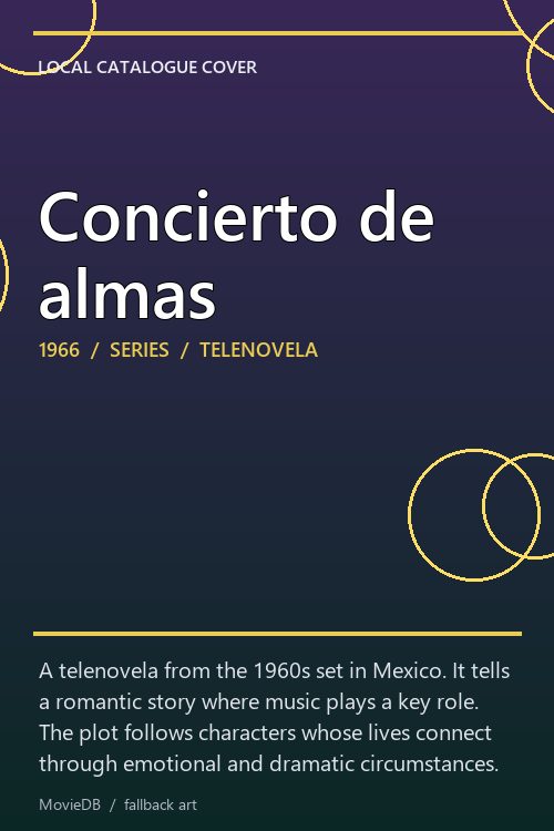 Concierto de almas poster
