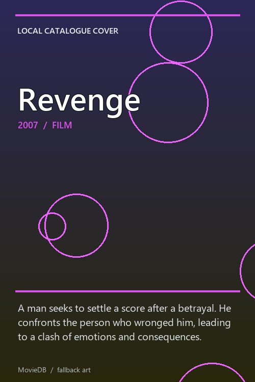 Revenge poster