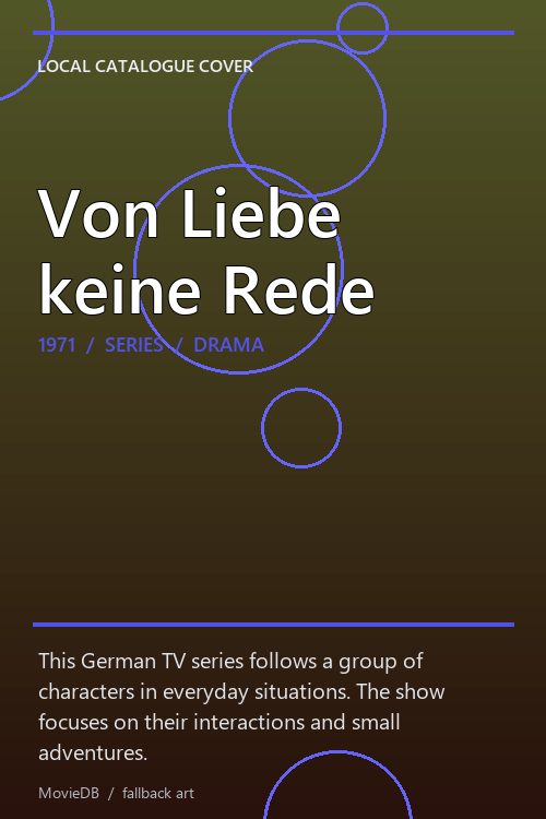 Von Liebe keine Rede poster