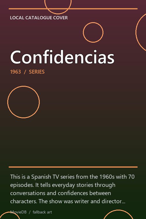 Confidencias poster