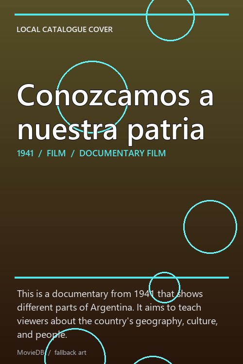 Conozcamos a nuestra patria poster