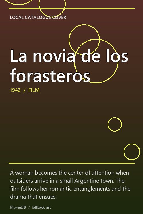La novia de los forasteros poster