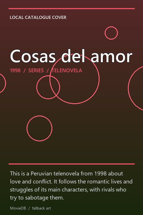Cosas del amor poster