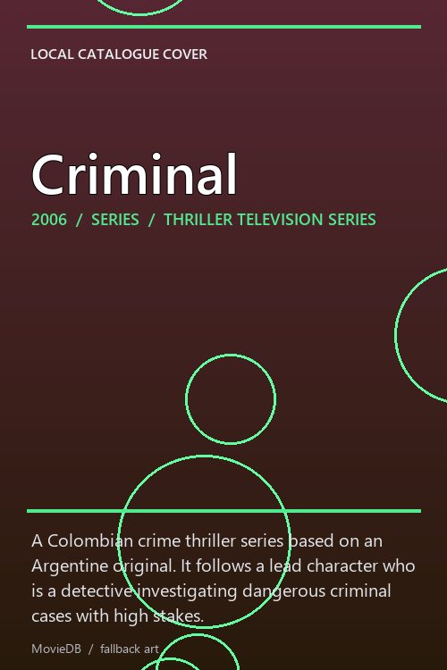 Criminal poster