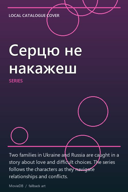 Серцю не накажеш poster