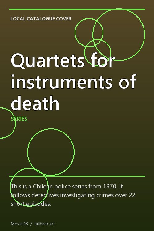 Quartets for instruments of death poster