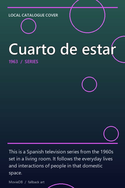 Cuarto de estar poster
