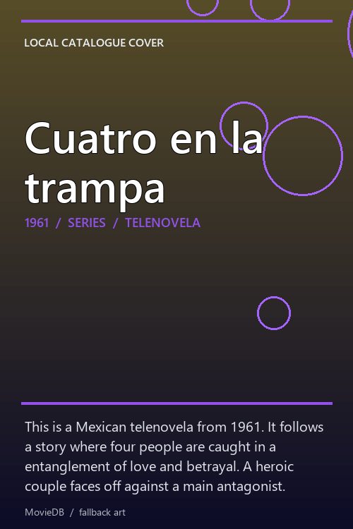 Cuatro en la trampa poster