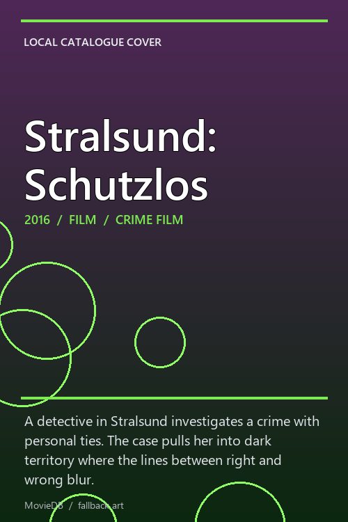 Stralsund: Schutzlos poster