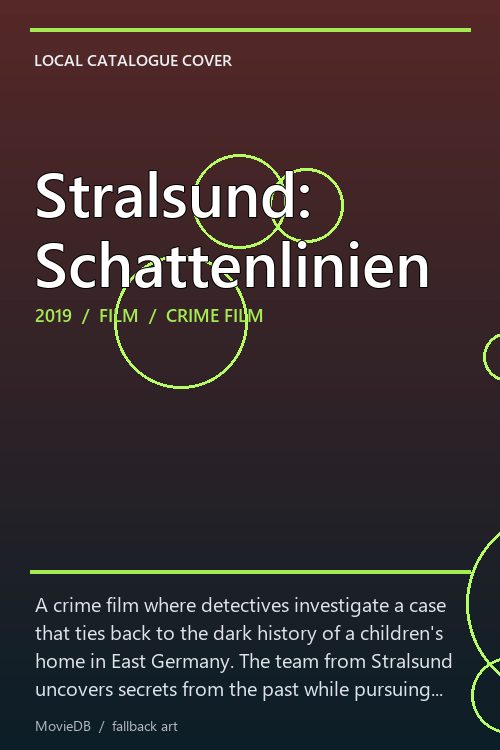 Stralsund: Schattenlinien poster
