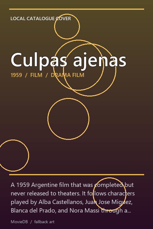 Culpas ajenas poster